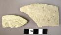 12 potsherds with incised decoration