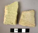 2 sherds with incised decoration