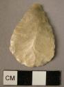 Point; flint; bifacial, foliate.