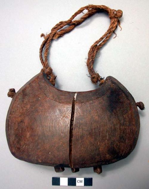 Wooden bells for hunting dogs - hung around their necks to enable hunters to dis