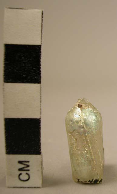 Miniature glass vial (mouth completely broken off)