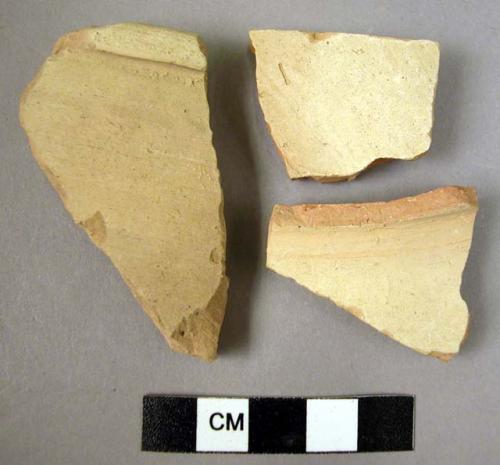 "Hellenistic  & Roman ware" sherds -6 white slip - possibly Hellen. or Roman