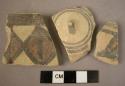 5 potsherds - probably Middle cilician buff or white