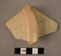 Potsherd - White slip ring foot from closed vase