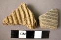 3 probably Nuzi incised ware sherds