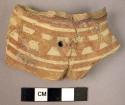 2 sherds from shoulder of jar with painted decoration