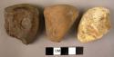 10 rolled quartzite pebble implements - some possibly human