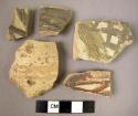 7 potsherds - painted ware