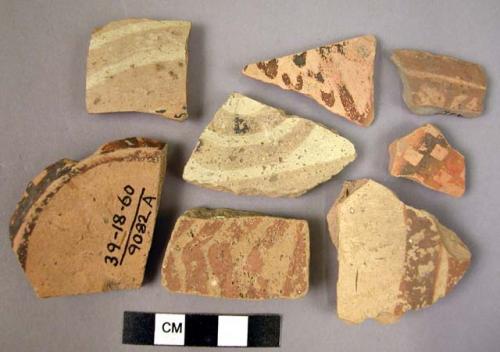 17 Halaf painted ware sherds - typical