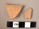 2 finer red ware sherds - unclassified