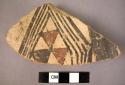 Potsherd - polychrome painted