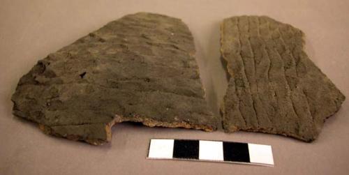 Sherds from corrugated jar