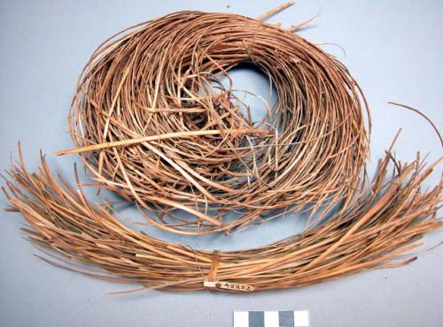 Bundles of basket material