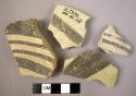 Ubaid ware sherds - 4 Nuzi 10 1/2