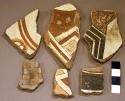 Sherds - inside polychrome decoration