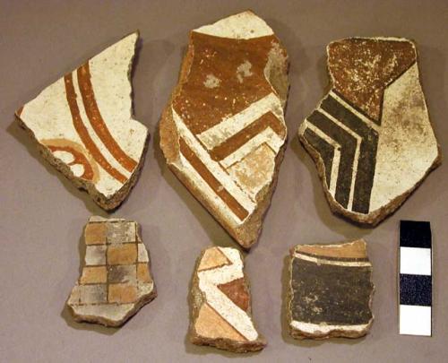 Sherds - inside polychrome decoration