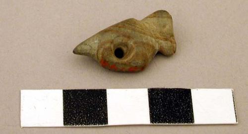 Small stone animal fetish with perforated center