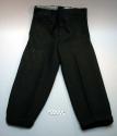 Black wool pants. manufactured cloth with raised nap in contemporary design. 94