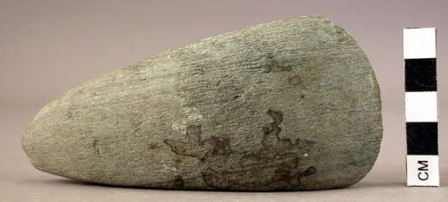 Polished stone (slate?) axe
