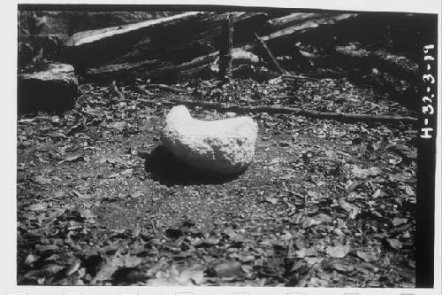 Metate #12 - end view