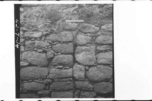 Acropolis. N.temple. Doorway pier (l) and secondary filling (r).