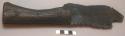 Native saw - used principally to make grooves in bark beaters - wooden handle