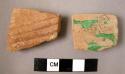 3 corrugated plain ware sherds - Islamic