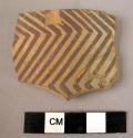 Rim potsherd - painted on light (B5)