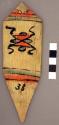 Ornament?, flat pointed stick, painted design