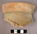 Two jar fragments, thickened rim bands