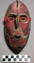 Wooden mask - used for scaring children