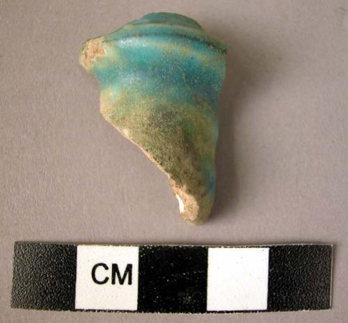 Rim potsherd - blue glaze - Persian