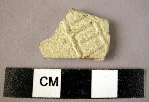 Potsherd - gray ware, moulded