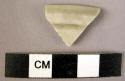 Rim potsherd - gray glaze