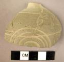 Fire bomb fragment - made of incised gray pottery