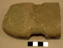 Stone axe, double groove on one side