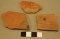 Red potsherds