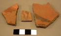 Red potsherds