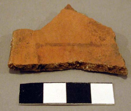 Red potsherds