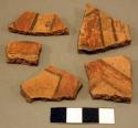 Polychrome potsherds