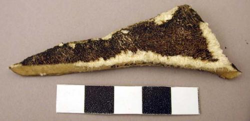 Fragment of eland hide - used for sandals and oracle discs