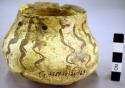 San bernardo black on yellow pottery jar