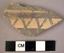 Potsherd - painted and relief on light (B1)