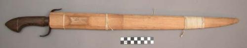 Dagger in wooden sheath