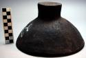 Black pottery basin for washing the face, made by the women