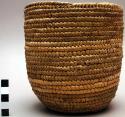 Lidless basket - fine coiled weave, diameter of rim 5.5" ("kibo")