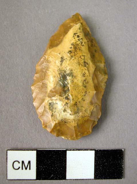 Point; flint; bifacial, foliate.