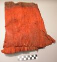 Bark cloth - red and brown