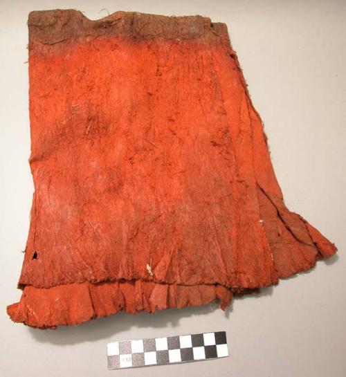 Bark cloth - red and brown