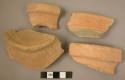 45 miscellaneous red ware sherds - unclassified